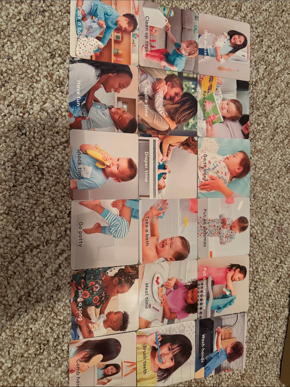 Lovevery Routine Flash Cards - Multicolor Daily Activity Cards for Kids